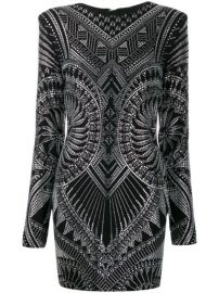 Balmain crystal-embellished Fitted Dress - Farfetch at Farfetch