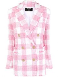 Balmain double-breasted Tweed Blazer - Farfetch at Farfetch