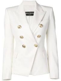 Balmain double-breasted blazer at Farfetch