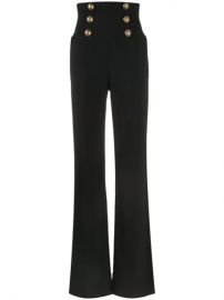 Balmain high-waist Bootcut Trousers - Farfetch at Farfetch