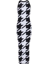 Balmain houndstooth-print Bodycon Dress - at Farfetch