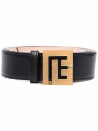 Balmain logo-plaque Leather Belt - at Farfetch