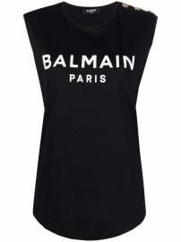 Balmain logo-print Tank Top - at Farfetch