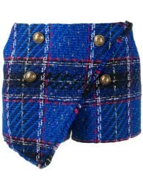 Balmain tartan-check Tweed Shorts - Farfetch at Farfetch