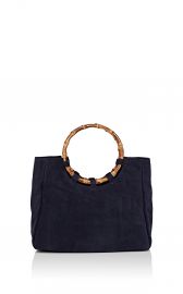 Bamboo-Trimmed Suede Tote Bag by Barneys New York at Barneys