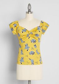 Banana Bandits Cap Sleeve Top at ModCloth