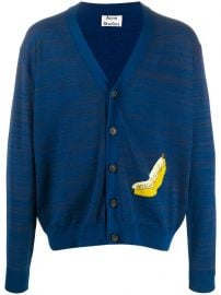 Banana Jacquard Cardigan by Acne Studios at Farfetch