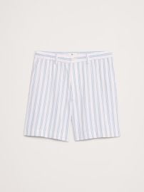 Banana Republic 7 Textured Stripe Pull On Short at Banana Republic