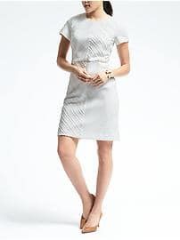 Banana Republic Clip Jacquard Sheath Dress at Banana Republic