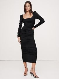 Banana Republic Crepe Ruched Midi Dress at Banana Republic