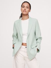 Banana Republic Drapey Twill Blazer in Blue Eucalyptus at Banana Republic