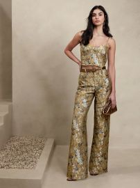 Banana Republic Eclat Wide Leg Brocade Pant at Banana Republic