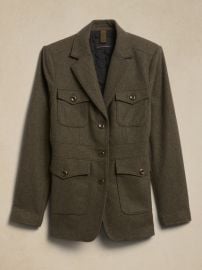 Banana Republic Expedition Blazer in Mountain Olive Green at Banana Republic