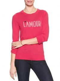 Banana Republic Factory  L amour Machine Washable Forever Scalloped Neck Pullover Sweater at Banana Republic