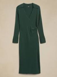 Banana Republic Ghita Polo Wrap Sweater Dress at Banana Republic