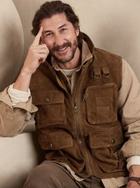 Banana Republic Heritage Suede Explore Vest at Banana Republic