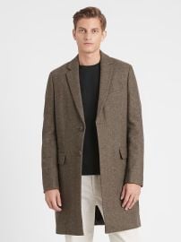 Banana Republic Herringbone Italian Melton Topcoat at Banana Republic