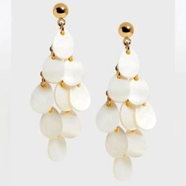 Banana Republic Layered Shell Statement Earrings at Banana Republic