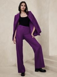 Banana Republic Lido Pants in Deep Purple at Banana Republic