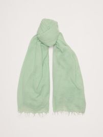 Banana Republic Lightweight Scarf with Merino Wool in Surf Spray Green at Banana Republic