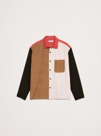Banana Republic Loose Fit Colorblock Corduroy Shirt at Banana Republic