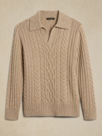 Banana Republic Lucas Wool Cashmere Cable Sweater at Banana Republic