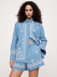 Banana Republic Oversized Embroidered Tencel at Banana Republic