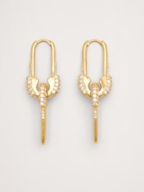 Banana Republic Rhinestone Safety Pin Earrings at Banana Republic