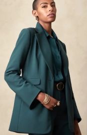 Banana Republic Riding Jacket in Luxury Teal at Banana Republic