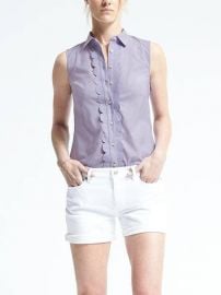 Banana Republic Riley Fit Scallop Shirt at Banana Republic