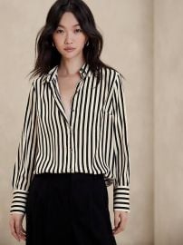 Banana Republic Satin Classic Shirt at Banana Republic