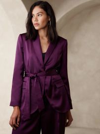 Banana Republic Satin Tie Waist Blazer and Pant at Banana Republic