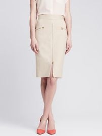 Banana Republic Sloan Fit Zip Front Skirt at Banana Republic