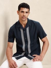 Banana Republic Summerland Jacquard Resort Shirt at Banana Republic