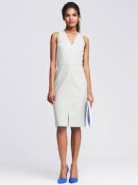 Banana Republic Textured V Neck Sheath at Banana Republic
