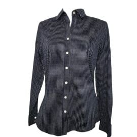 Banana Republic Tops Banana Republic Black White Polka Dot Button Shirt Poshmark at Poshmark