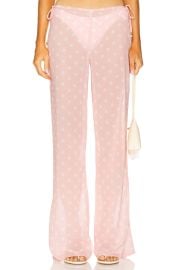 Bananhot Toya Pants In Peach Polka at Revolve