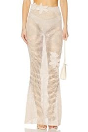 Bananhot Yoko Skirt In Knitted Sand at Revolve