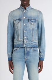 Band Collar Denim Jacket at Nordstrom