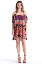 Band of Gypsies Cold Shoulder Mosaic Dress at Nordstrom