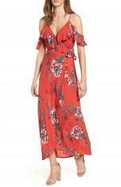 Band of Gypsies Foulard Cold Shoulder Dress at Nordstrom