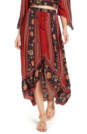 Band of Gypsies High Low Button Front Skirt   Nordstrom at Nordstrom