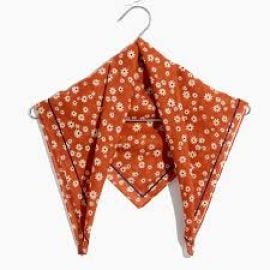 Bandana in Daisy Print Afterglow Red at Madewell