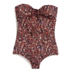 Bandeau one piece swimsuit by Madewell at Madewell