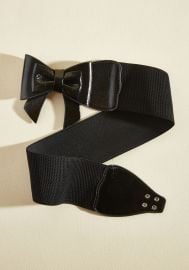 Banned Bow, Baby! Belt in Black at ModCloth