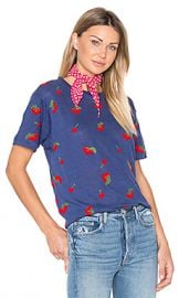 Banner Day Cherries Tee in Navy from Revolve com at Revolve