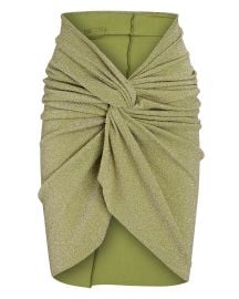 Baobab Mia Lurex Mini Pareo Skirt at Intermix