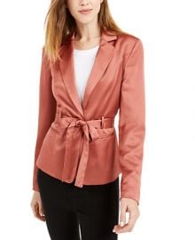 Bar III Belted Satin Blazer  Created for Macy s   Reviews - Jackets   Blazers - Women - Macy s at Macys