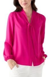 Bar III Bow Tie Long Sleeve Blouse at Belk