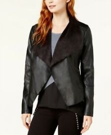 Bar III Flyaway Faux-Leather Jacket Created for Macys  Reviews - Jackets  Blazers - Women - Macys at Macys